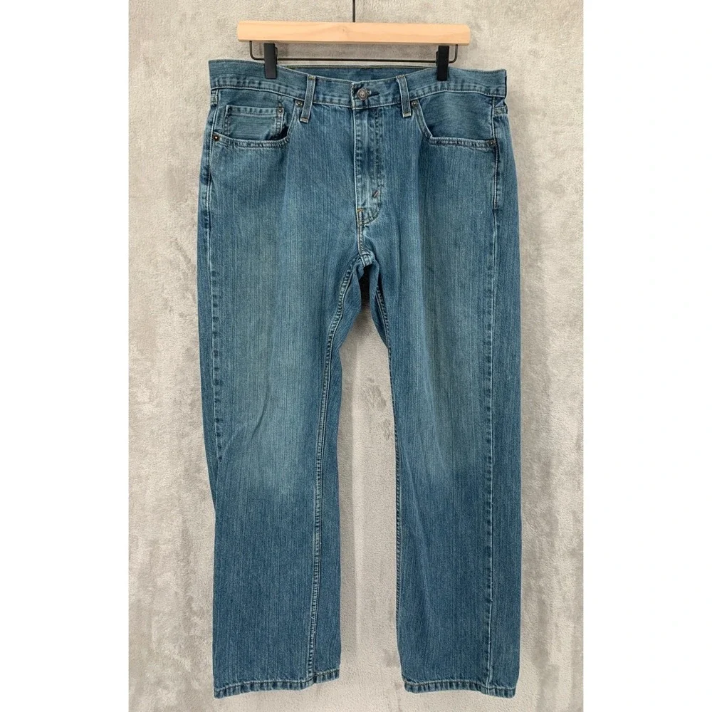 Levis 559 Jeans Mens 36x30 Blue Relaxed Straight Leg 100% Cotton Denim Pants‎